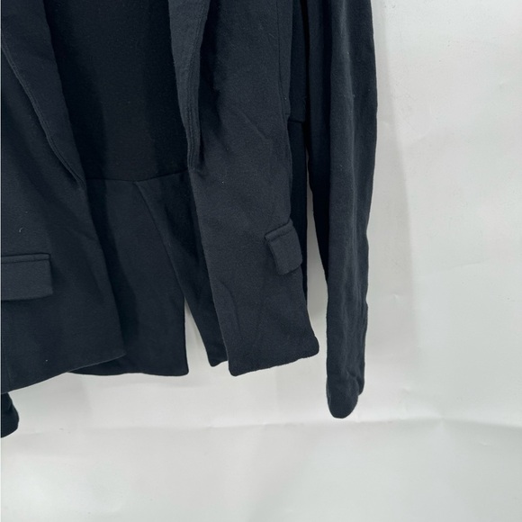 Chaser Black Women Small Open Front Puff Sleeve Casual Modern Classic Jacket - Picture 8 of 9